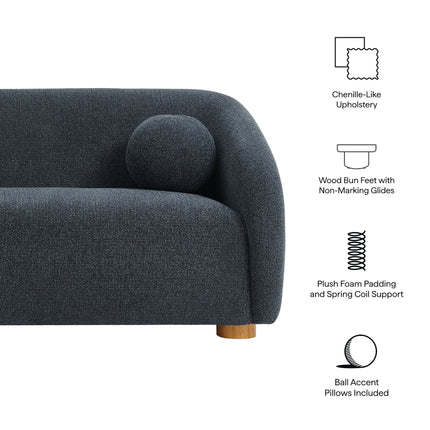 Modway EEI-7217 Holland 85" Chenille Fabric Sofa Modway