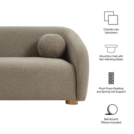Modway EEI-7217 Holland 85" Chenille Fabric Sofa Modway