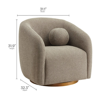 Modway EEI-7218 Holland Swivel Chenille Fabric Armchair Modway