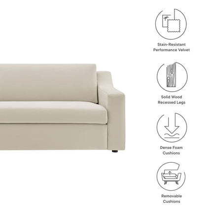 Modway EEI-7219 Liora Performance Velvet Sofa Modway