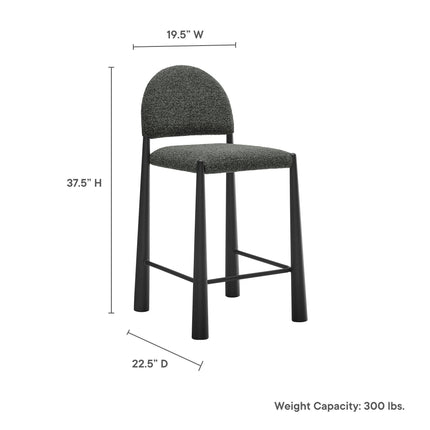Modway EEI-7221 Hayley Upholstered Fabric Counter Stool Modway
