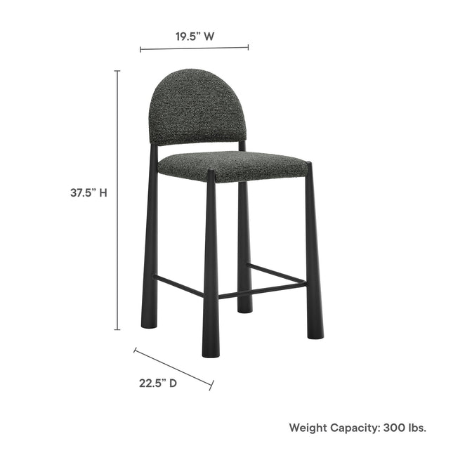 Modway EEI-7221 Hayley Upholstered Fabric Counter Stool Modway