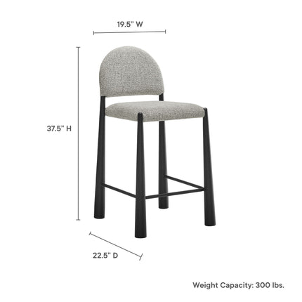 Modway EEI-7221 Hayley Upholstered Fabric Counter Stool Modway