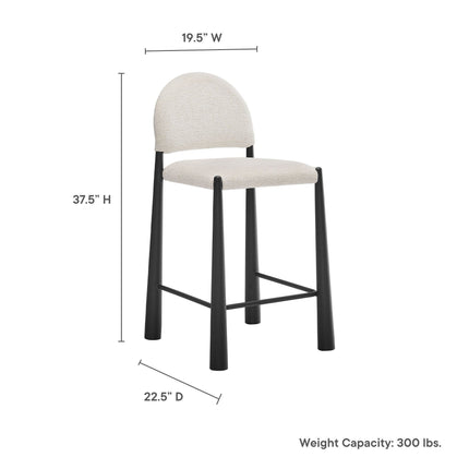 Modway EEI-7221 Hayley Upholstered Fabric Counter Stool Modway