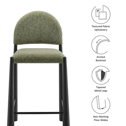 Modway EEI-7221 Hayley Upholstered Fabric Counter Stool Modway