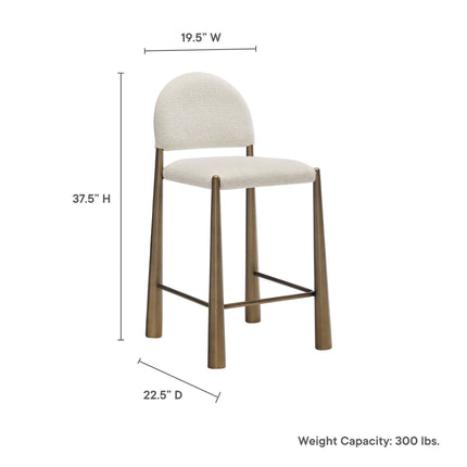 Modway EEI-7221 Hayley Upholstered Fabric Counter Stool Modway