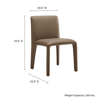 Modway EEI-7223 Rhodes Vegan Leather Upholstered Dining Chair Modway
