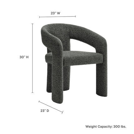 Modway EEI-7224 Oslo Barrel Fabric Upholstered Dining Accent Chair Modway