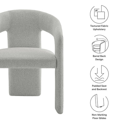 Modway EEI-7224 Oslo Barrel Fabric Upholstered Dining Accent Chair Modway