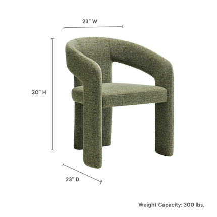 Modway EEI-7224 Oslo Barrel Fabric Upholstered Dining Accent Chair Modway