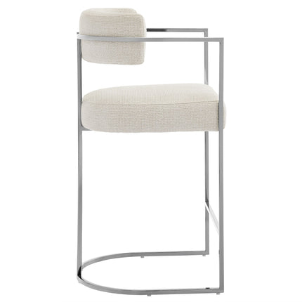 Modway EEI-7227 Huron Curved Back Fabric and Metal Counter Stool Modway