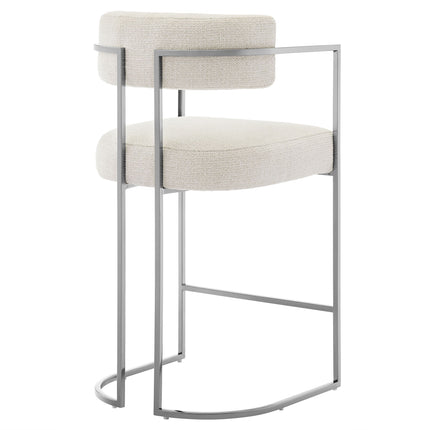 Modway EEI-7227 Huron Curved Back Fabric and Metal Counter Stool Modway