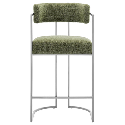 Modway EEI-7227 Huron Curved Back Fabric and Metal Counter Stool Modway