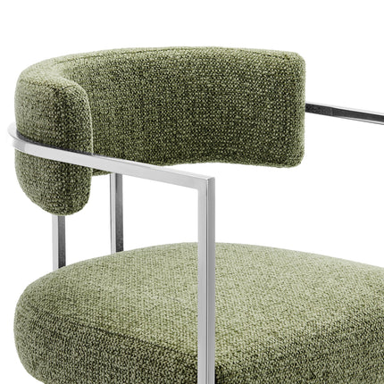 Modway EEI-7227 Huron Curved Back Fabric and Metal Counter Stool Modway