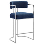 Silver Navy / Fabric and Metal