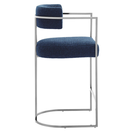 Modway EEI-7227 Huron Curved Back Fabric and Metal Counter Stool Modway