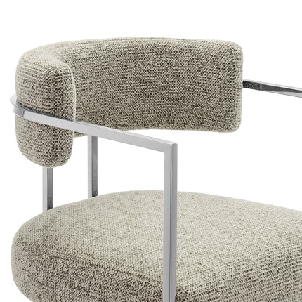 Modway EEI-7227 Huron Curved Back Fabric and Metal Counter Stool Modway