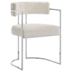 Silver Cream / Fabric and Metal