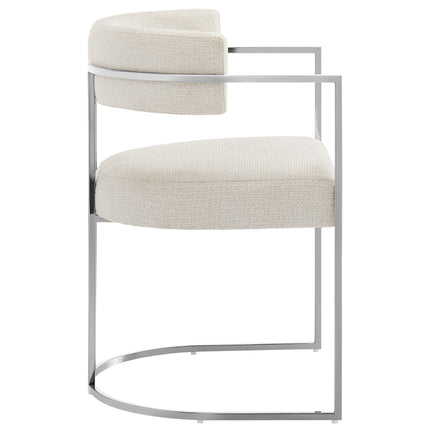 Modway EEI-7228 Huron Curved Back Fabric and Metal Dining Accent Chair Modway