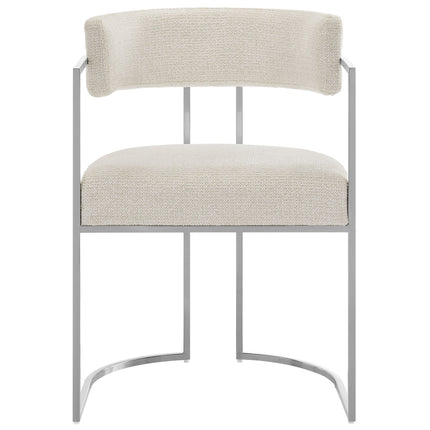 Modway EEI-7228 Huron Curved Back Fabric and Metal Dining Accent Chair Modway