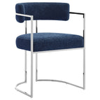 Silver Navy / Fabric and Metal