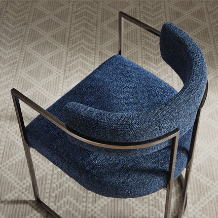 Modway EEI-7228 Huron Curved Back Fabric and Metal Dining Accent Chair Modway