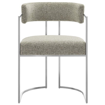 Modway EEI-7228 Huron Curved Back Fabric and Metal Dining Accent Chair Modway