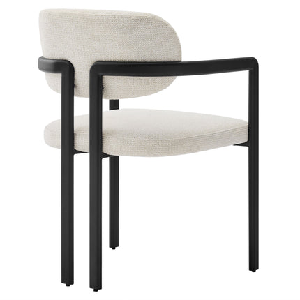Modway EEI-7229 Elio Barrel Fabric and Metal Dining Chair Modway