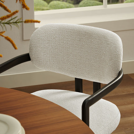 Modway EEI-7229 Elio Barrel Fabric and Metal Dining Chair Modway