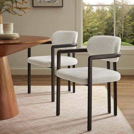 Modway EEI-7229 Elio Barrel Fabric and Metal Dining Chair Modway