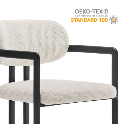 Modway EEI-7229 Elio Barrel Fabric and Metal Dining Chair Modway
