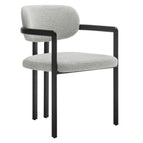 Black Dove Gray / Fabric and Metal