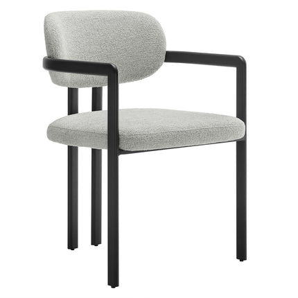 Modway EEI-7229 Elio Barrel Fabric and Metal Dining Chair Modway