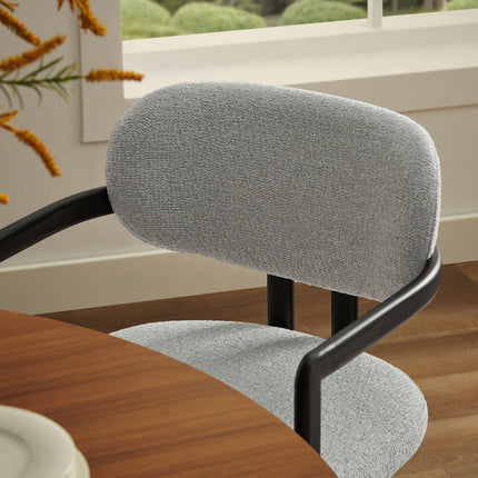 Modway EEI-7229 Elio Barrel Fabric and Metal Dining Chair Modway
