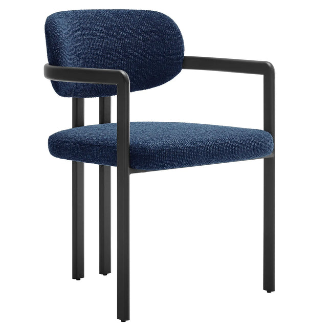 Modway EEI-7229 Elio Barrel Fabric and Metal Dining Chair Modway
