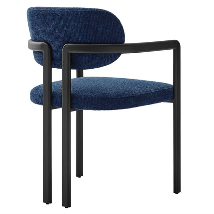 Modway EEI-7229 Elio Barrel Fabric and Metal Dining Chair Modway