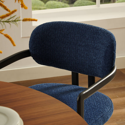 Modway EEI-7229 Elio Barrel Fabric and Metal Dining Chair Modway