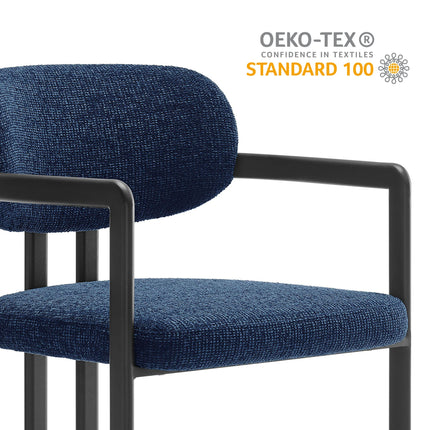 Modway EEI-7229 Elio Barrel Fabric and Metal Dining Chair Modway