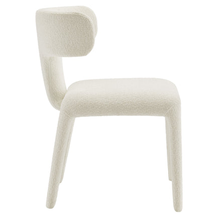 Modway EEI-7230 Stellan Curved Back Boucle Upholstered Dining Chair Set of 2 - Plaza Home Decor