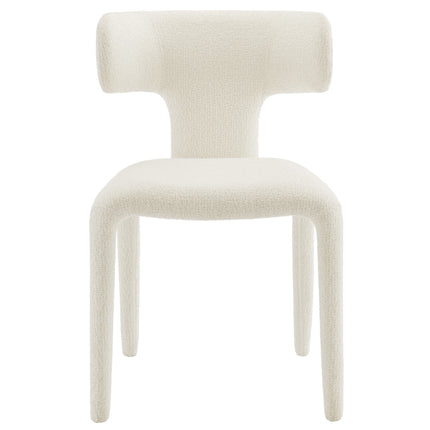 Modway EEI-7230 Stellan Curved Back Boucle Upholstered Dining Chair Set of 2 - Plaza Home Decor