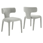 Dove Gray / Boucle Upholstered