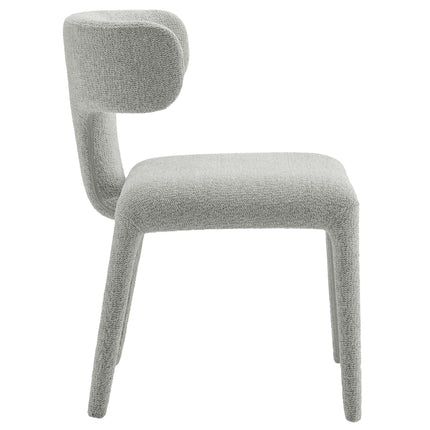 Modway EEI-7230 Stellan Curved Back Boucle Upholstered Dining Chair Set of 2 - Plaza Home Decor