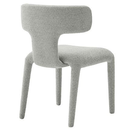 Modway EEI-7230 Stellan Curved Back Boucle Upholstered Dining Chair Set of 2 - Plaza Home Decor