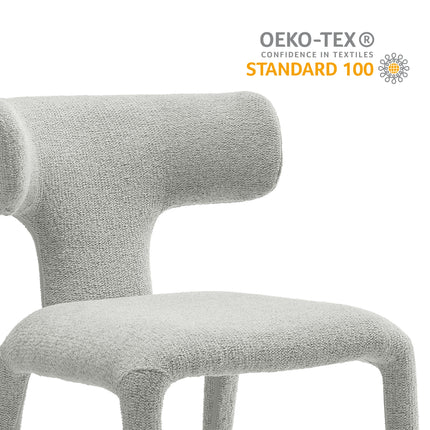 Modway EEI-7230 Stellan Curved Back Boucle Upholstered Dining Chair Set of 2 - Plaza Home Decor