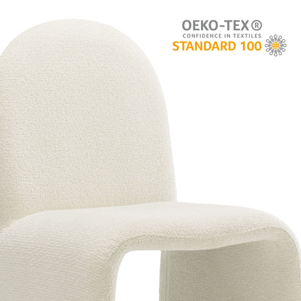 Modway EEI-7231 Junia Boucle Upholstered Arch Armless Dining Chair Modway