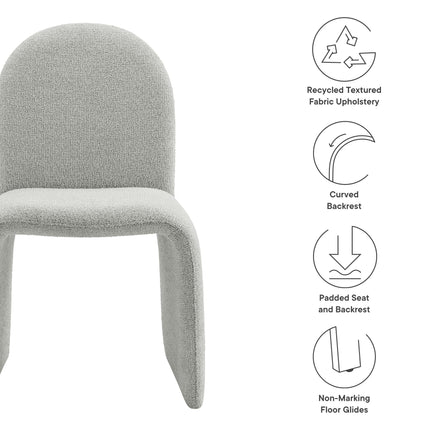 Modway EEI-7231 Junia Boucle Upholstered Arch Armless Dining Chair Modway