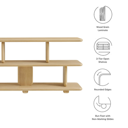 Modway EEI-7232 Lyle Sculptural 2-Tier Bookshelf Modway
