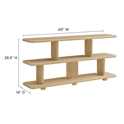 Modway EEI-7232 Lyle Sculptural 2-Tier Bookshelf Modway