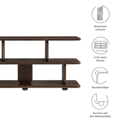 Modway EEI-7232 Lyle Sculptural 2-Tier Bookshelf Modway