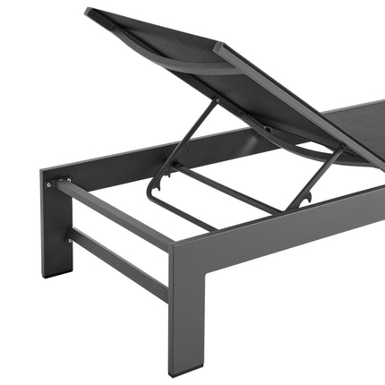 Modway EEI-7235 Tahoe Outdoor Patio Mesh and Aluminum Chaise Lounge - Plaza Home Decor